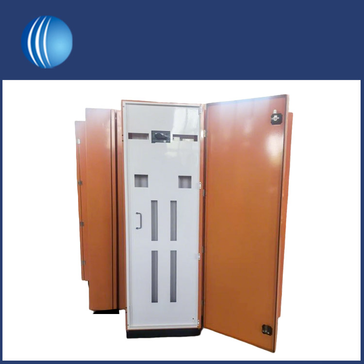 Armoire de distribution colorée à double porte